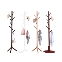 企来实木衣帽架落地衣架 380*380*1730mm 个