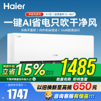 海尔(Haier)净省电1匹一级能效壁挂式卧室空调 自清洁 防直吹 挂机 KFR-26GW/E1-1