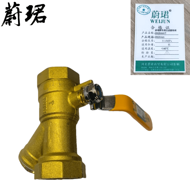 蔚珺牌专用过滤器球阀DN20mm个