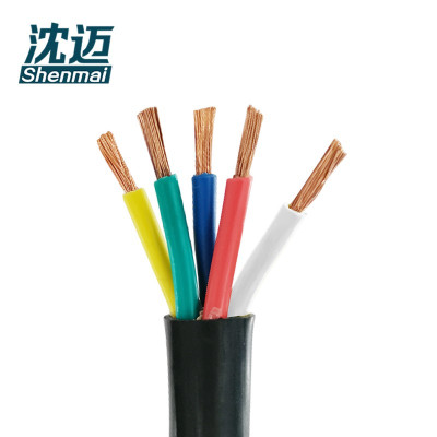 沈迈 铜芯软电线 ZC-VVR-0.6/1kV-5*4平方 1米