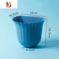 三维工匠厨房花朵垃圾桶壁挂式柜橱抽屉悬挂家用简约卧室桌面挂式收纳桶