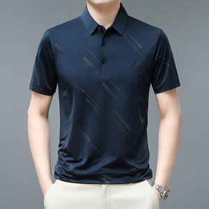 夏季新款男士polo衫纯色短袖t恤男韩版休闲翻领宽松大码男装T