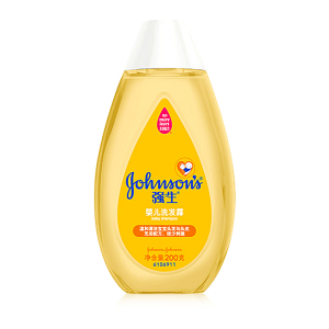 强生婴儿洗发露200克 宝宝洗发水温和无泪配方洗发水洗头