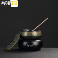 三维工匠陶瓷电陶炉煮茶器套装 养生黑茶蒸汽泡茶壶温茶碗日式干泡碗茶具 知友煮茶器-四件套+鼓型触屏炉