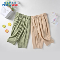 [1件3折]铅笔俱乐部童装2025夏装新款女童七分中裤儿童短裤中大童薄款裤子