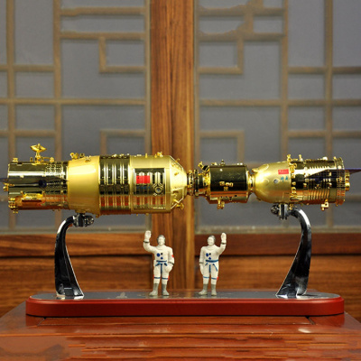 1:45神舟十一号飞船与天宫二号对接模型合金神舟11号载人飞船模型