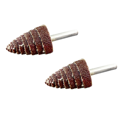 Leecbb 带柄锥形砂布磨头 6*16(80#) 个