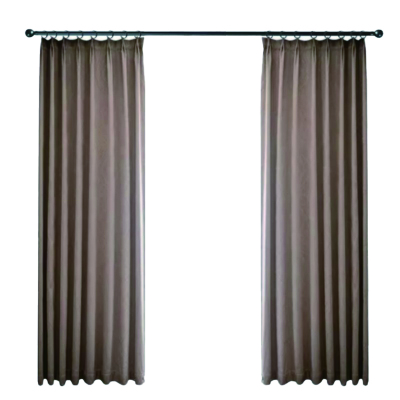 愉悦之家 1m*2.7m(打孔款) G-悦绒电雕竖条竖条功能帘 窗帘 (计价单位:米) 咖色