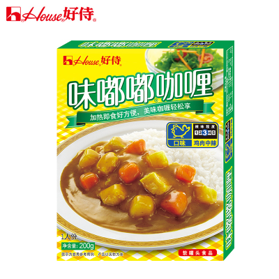 好侍味嘟嘟咖喱日式咖喱酱速食咖喱鸡肉酱即食拌饭调味料中辣200g