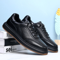 头层牛皮夏季新款男鞋凉鞋真皮镂空透气男款男鞋休闲皮鞋百搭鞋子