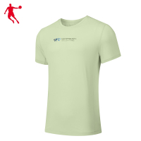 乔丹 短袖T恤衫 梭织T恤 衫男T恤 KHS13231422 男款 海贝绿 L码 件