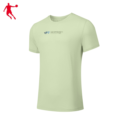 乔丹 短袖T恤衫 梭织T恤 衫男T恤 KHS13231422 男款 海贝绿 L码 件