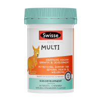 Swisse 儿童复合维生素咀嚼片剂 无糖草莓味 60片 1瓶装 补充儿童青少年成长所需多种营养 澳大利亚进口