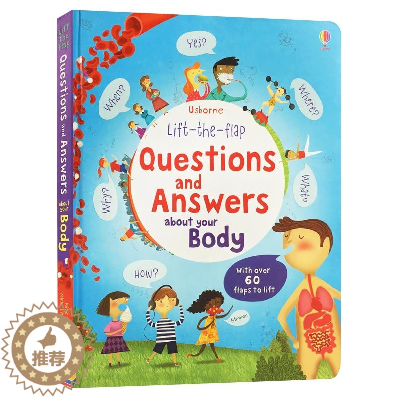 [醉染正版]英文原版 Questions And Answers About Your Body人体知识翻翻书 关于你的