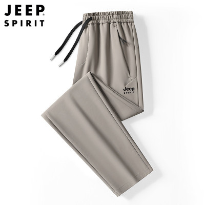 JEEPspirit男装运动裤男春秋季三防防水卫裤散口休闲长裤子6311