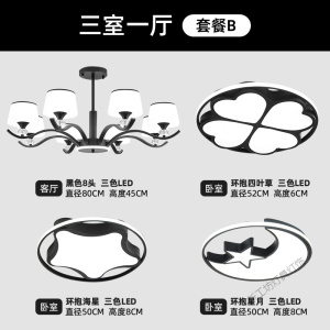 苏宁放心购 北欧客厅灯大气家用吊灯简约现代餐厅卧室灯美式公寓创意轻奢灯具