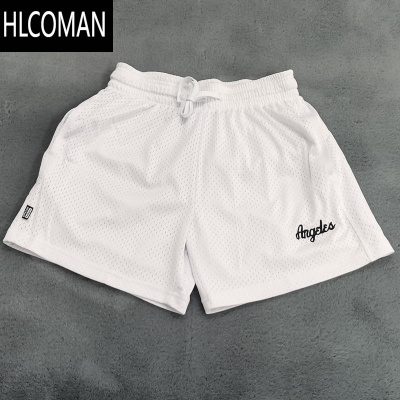 HLCOMAN夏季美式三分裤短裤男潮流不过膝运动篮球训练裤双层网眼透气速干
