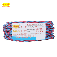 傻实在 电线 国标阻燃胶质线 100米 ZD-RVS 2*1 备注颜色 盘