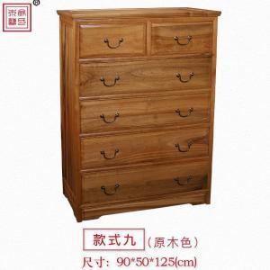 森美人复古全香樟木嫁妆陪嫁柜子箱子简约实木衣柜收纳储物橱抽屉柜箱柜
