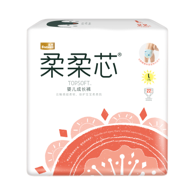 五羊拉拉裤柔柔芯婴儿成长裤L22片透气干爽尿裤尿不湿非纸尿裤柔柔芯成长裤L22片