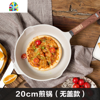 平底锅不粘锅电磁炉煎蛋牛排烙饼炒锅燃气灶 FENGHOU 28cm深煎锅/灰(煎炒两用)全新升级