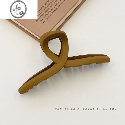 JiMi网红简约发夹女后脑勺抓夹气质大号发卡秋冬头发鲨鱼夹子盘发头饰