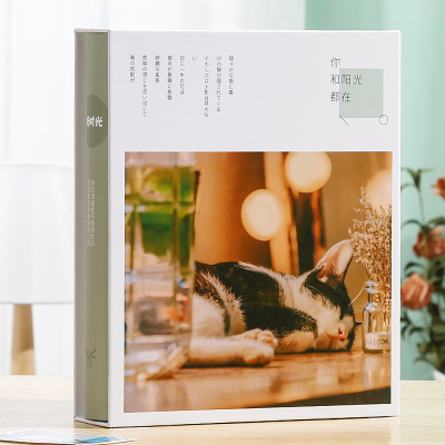 相册影集6寸过塑200张纪念册家庭相册本插页式大容量相簿-你和阳光都在