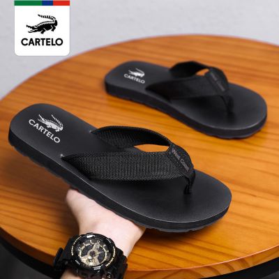 卡帝乐鳄鱼人字拖男夏季2021年外出拖鞋男士夏天透气外穿凉拖鞋潮时尚舒适