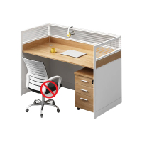 中豫鑫泽 ZYXZ5031813 屏风办公桌职员工位卡座 单人位含柜