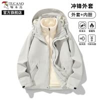 啄木鸟三合一冲锋衣男女春秋季2025新款可拆卸外套防风工装夹克K