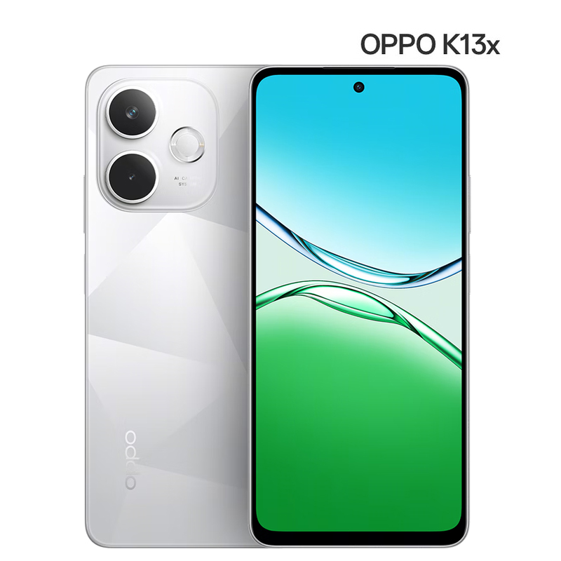 OPPO K13x 6GB+128GB 钻白 信号穿墙王 天玑6300 5800mAh电池 5G手机