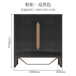 森美人鞋柜轻奢入户隔断柜美式实木玄关柜现代厅装饰柜别墅鞋柜