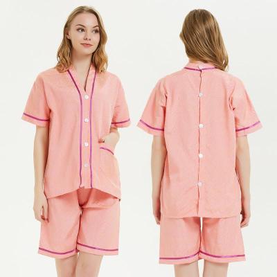 背开扣汗蒸服男女前后开扣按摩针灸后背开衫推背理疗艾灸服开背服