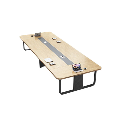 质凡办公会议桌长方形会议桌长桌大型会议洽谈桌椅组合家具 3.2*1.2*0.75m会议桌