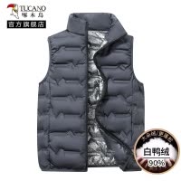 啄木鸟羽绒马甲男2024冬季新款内穿立领内胆轻薄背心保暖外穿爸爸