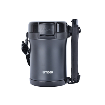 TIGER虎牌不锈钢保温便当盒饭盒LWU-A172C黑色（KM）