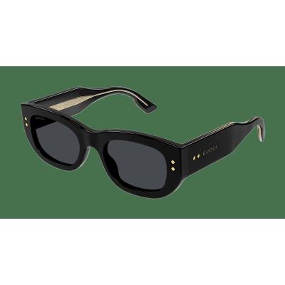 古驰(GUCCI)女士黑灰尼龙材质时尚简约防紫外线潮流太阳镜