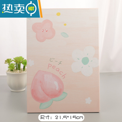 敬平大号镜子宿舍折叠台式公主梳妆台化妆镜便携卡通纸镜随身梳妆镜便携式用镜 粉桃子